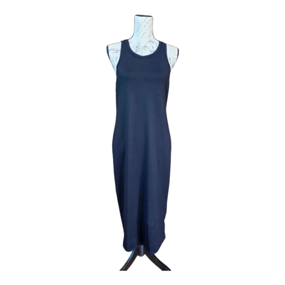 Leith Black Stretchy Sleeveless Tank Maxi Dress L - Picture 1 of 5